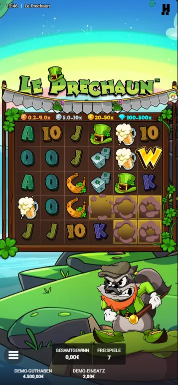 Le Prechaun Slot – Große Gewinnanzeige nach Goldtopf-Aktivierung